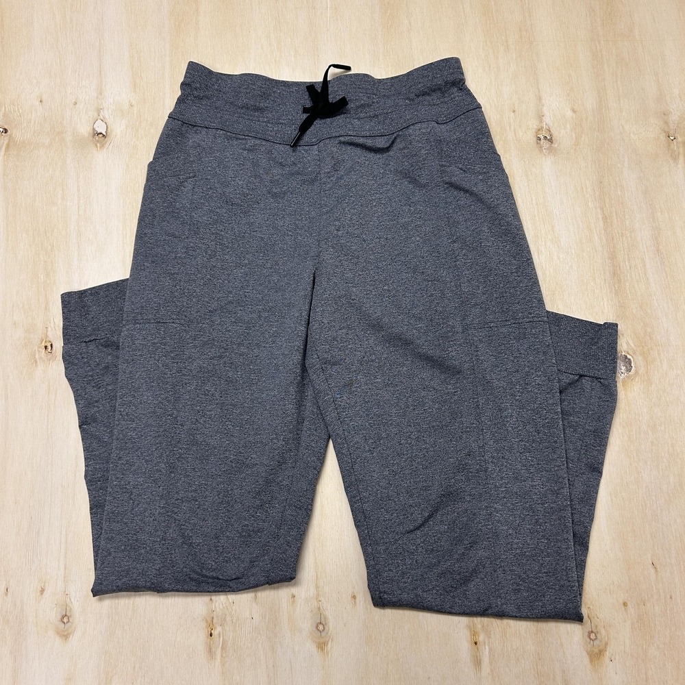 32 Degrees Heat Sweatpants Mens Small Gray Knit Joggers Elastic Waist Pockets
